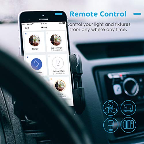 Interruptor Táctil de Pared Wi-Fi 2 Vías, 1 Canal, con Pantalla Táctil, Pulsador de Cristal. Compatible con Alexa, Asistente de Google y SmartThings. meross MSS550L (Se Requiere un Cable Neutral)