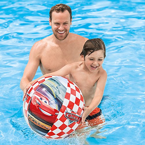 Intex 58053NP - Pelota hinchable Cars diámetro 61 cm, +3 años