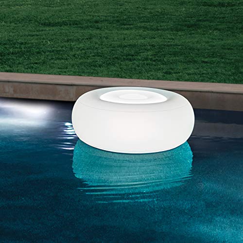 Intex 68697 - Asiento Ottoman flotante con luz LED 6 colores