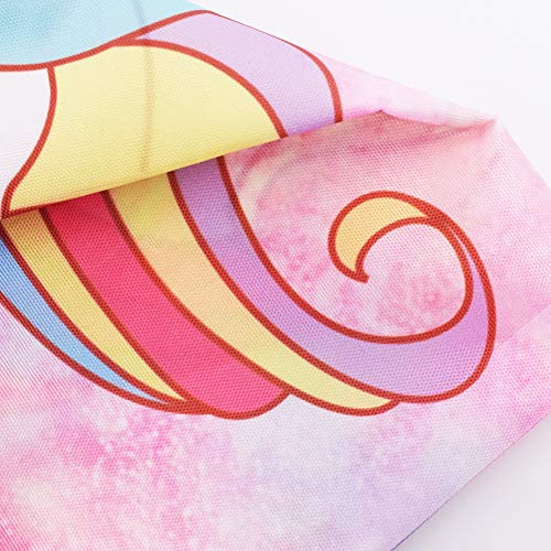 INTVN 2pcs Unicorn Drawstring Bouquet Pocket Bundle Bag para Funda cosmética de Fitness (Rosa)