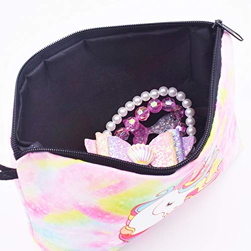 INTVN 2pcs Unicorn Drawstring Bouquet Pocket Bundle Bag para Funda cosmética de Fitness (Rosa)