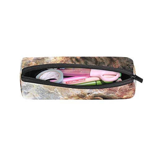 IOPLK Oficina y papelería Bolígrafos, lápices y útiles de escritura Estuches CCDMJ Sea Animal Dolphin Sunset Pen Pencil Case Bag Holder Zipper Organizer Students Stationery Bags Makeup Brush Pouch for