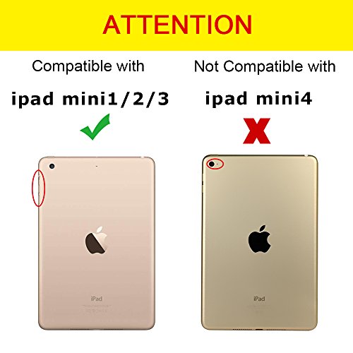 iPad Mini 1/2/3 caso, goojodoq silicona funda para Apple iPad Mini 1/2/3