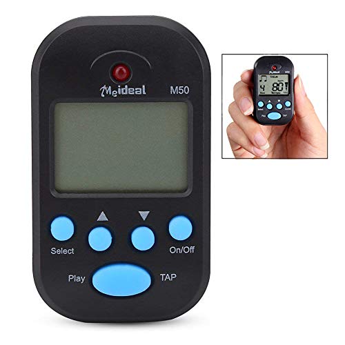 iPobie Mini Metronome M50 Multifuncional Clip-On Digital Beat Metrónomo Tempo para Piano, Violín, Guitarra, Tambor de Trampa