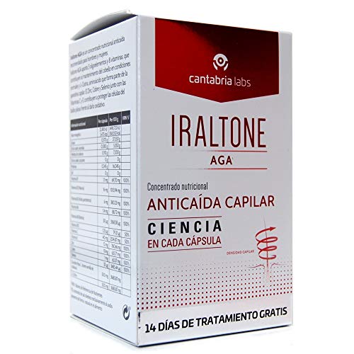 Iraltone AGA Anticaida, 60 cápsulas+14 cápsulas Gratis.