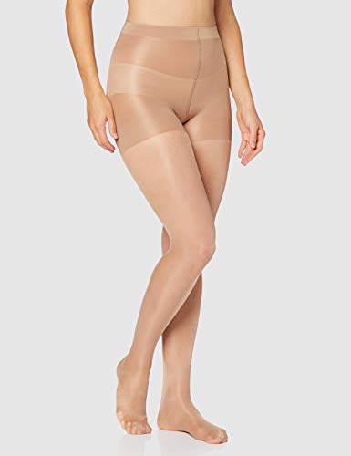 Iris & Lilly by Wolford Medias Mujer, Pack de 2, Beige (bastante ligero)., S, Label: S