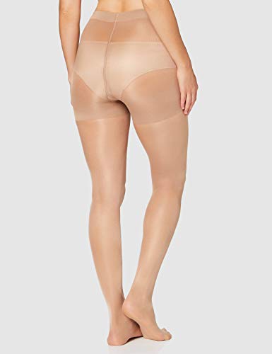 Iris & Lilly by Wolford Medias Mujer, Pack de 2, Beige (bastante ligero)., S, Label: S