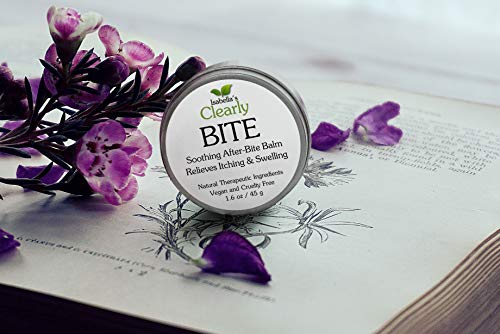Isabella's Clearly BITE Soothing After Bite Anti Itch Balm. Fast Relief from Bug Bites, Mosquitoes, Bees, Fleas, Bed Bugs. Natural Ointment with Aloe Vera, Peppermint, Calendula. Vegan. USA. 45 g