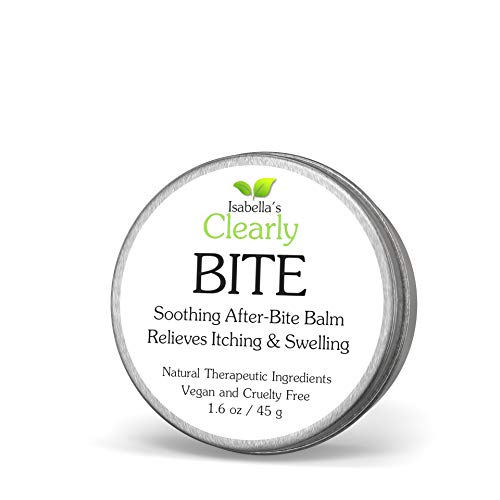 Isabella's Clearly BITE Soothing After Bite Anti Itch Balm. Fast Relief from Bug Bites, Mosquitoes, Bees, Fleas, Bed Bugs. Natural Ointment with Aloe Vera, Peppermint, Calendula. Vegan. USA. 45 g