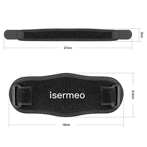 isermeo Coderas, Codo de Tenista, 2 Piezas Codo de Golfista per Alivio del Dolor y Recuperación de Epicondilitis Lateral y Tendinitis, Impermeable Golf y Tenis Brazalete Banda, Azul