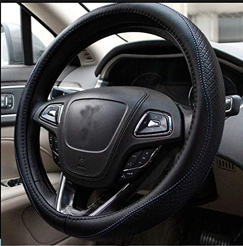 ISTN Funda de Piel auténtica, clásica, Transpirable, Antideslizante para Volante