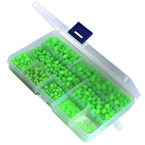 Isuper Deporte Una Caja de Pesca Cuentas Granos del Diamante Luminoso plástico Blando Flotador Pesca de señuelos Bolas Bolas de Aparejo Aparejo de Pesca Accesorios Lure