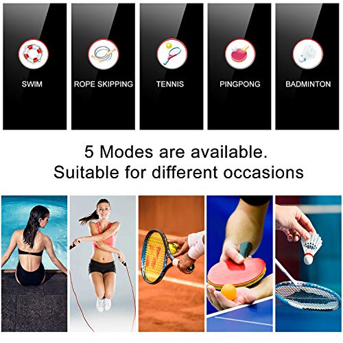 iSwim Pulsera Actividad, Pulsera Inteligente con Pulsómetro Pulsera Deportiva y Monitor de Ritmo Cardíaco Monitor de Actividad (Azul de sílice)