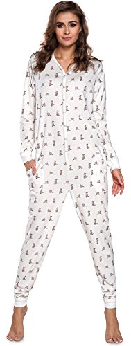 Italian Fashion IF Pijama Entero Mono Mujer IF180012 (Crudo, S)