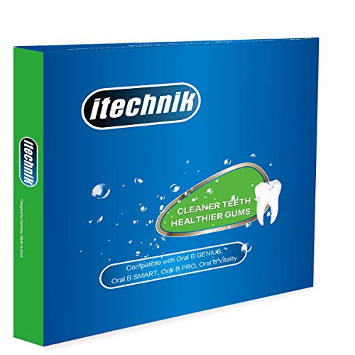 ITECHNIK Cabezal de Recambio Para Oral-B Cepillo de Dientes Eléctrico, Floss cabezales para cepillos 8 Unidades
