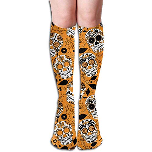 iuitt7rtree Long Socks Yellow Dead Sugar Skull Compression Socks for Men & Women Fashion Over The Knee High Socks (50cm) soft 4538