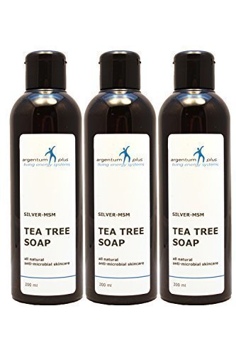 Jabón de árbol de té Plata-MSM - 3 x 200 ml