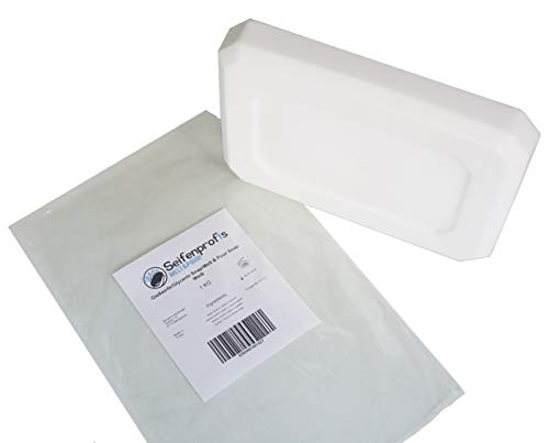 Jabón de glicerina de Seifenprofis©, base de jabón, sin SLS/SLES, 1kg Weiß