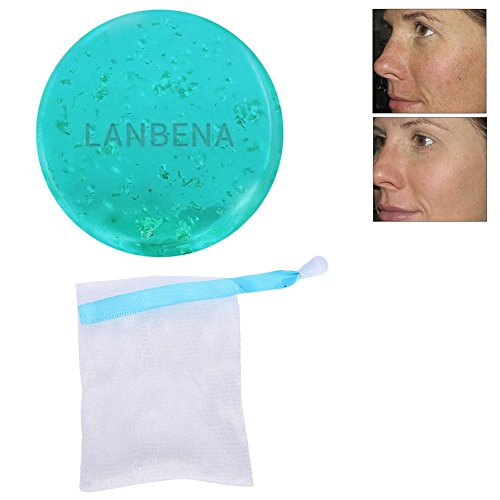 Jabón hecho a mano del aceite esencial del ácido hialurónico - Jabón hecho a mano de la piel del oficio de enfermera - quite las pecas, desteñe las manchas de la edad, antienvejecedor, cicatrices del