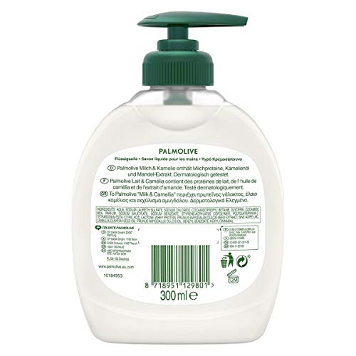 Jabón líquido Palmolive Naturals aceite de camelia y almendra, 1 unidad (300 g)