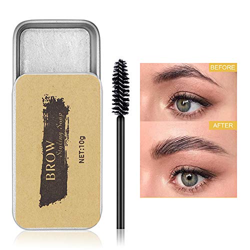 Jabón para Cejas, Gel para Jabones de Cejas, Soap Brows, Peinado de cejas de larga duración, Cera de jabón para cejas salvaje resistente al agua a prueba de manchas para cejas naturales