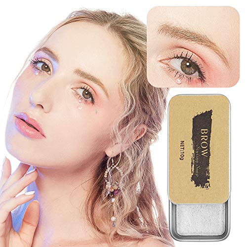 Jabón para Cejas, Gel para Jabones de Cejas, Soap Brows, Peinado de cejas de larga duración, Cera de jabón para cejas salvaje resistente al agua a prueba de manchas para cejas naturales