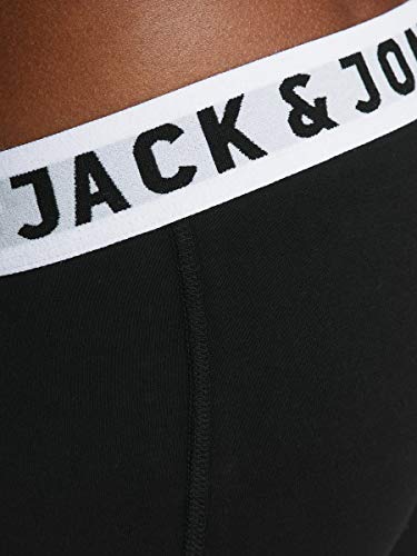 Jack & Jones Sense Trunks 3-Pack Bóxer, Negro, Large (Pack de 3) para Hombre