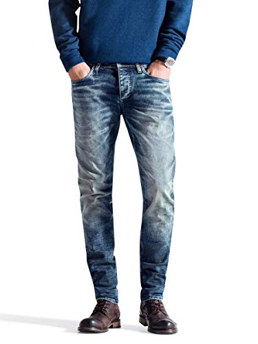 JACK & JONES - Vaqueros para hombre, Azul (Denim), W32/L32 (32)
