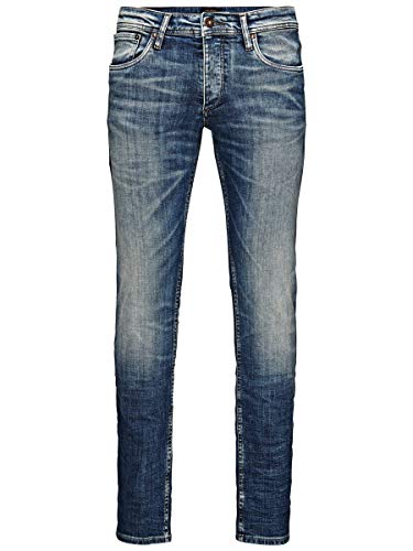 JACK & JONES - Vaqueros para hombre, Azul (Denim), W32/L32 (32)