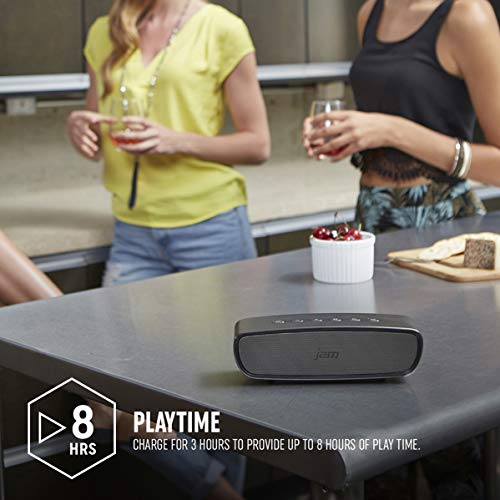 JAM Heavy Metal - Altavoz portátil con Bluetooth, Color Negro