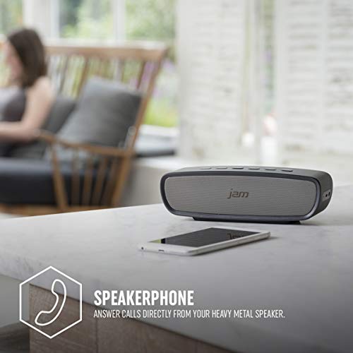JAM Heavy Metal - Altavoz portátil con Bluetooth, Color Negro