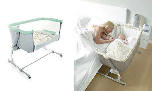 Jane babyside 2018 T29 Squared – Cuna Lado cama + Esterilla + Cojín + Edredón Baby Side