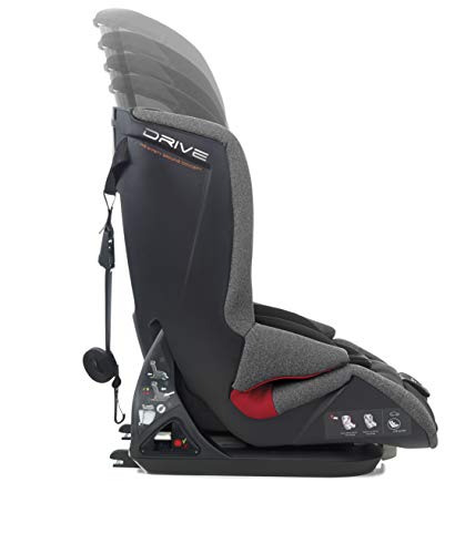 Jané Drive Silla de Coche Isize, de 75 a 150 cm, Isofix y Top Tether, Reductor Incluido, Arnés de 5 Puntos, Color Jet Black