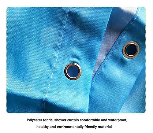 JANRON Minions Cortina de Ducha Impermeable, Lavable con Efecto Anti Adhesivo Hecha de 100% de Poliéster Incluye 12 Anillos de Cortina de baño - 150CM/180CM/200CMX200CM