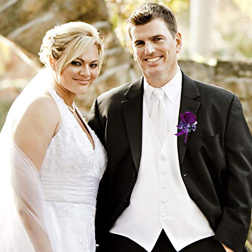 JaosWish - Ramillete de Rosas Hecho a Mano con Broche y Clip para Novios, Bodas, Bailes, Fiestas