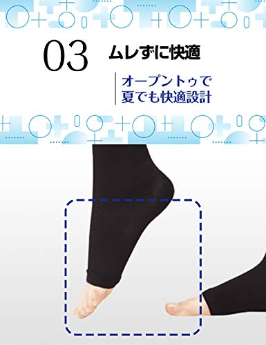 Japan Socks Stockings and Foot Care - In Ouchi Medikyutto Hizaka Black M (MediQtto home short black M) *AF27*