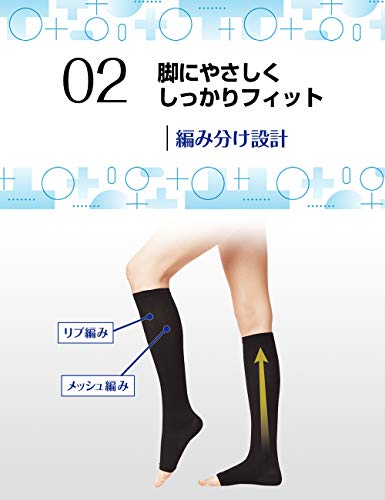 Japan Socks Stockings and Foot Care - In Ouchi Medikyutto Hizaka Black M (MediQtto home short black M) *AF27*