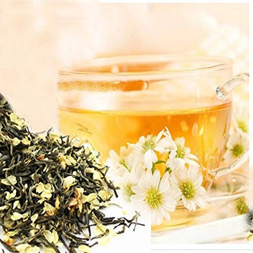 Jazmín flores té verde jazmín copos té chino té verde flor de jazmín 50g (0.11LB) té de hierbas té perfumado Té de flores Té de hierbas té de hierbas Té crudo Té de flores