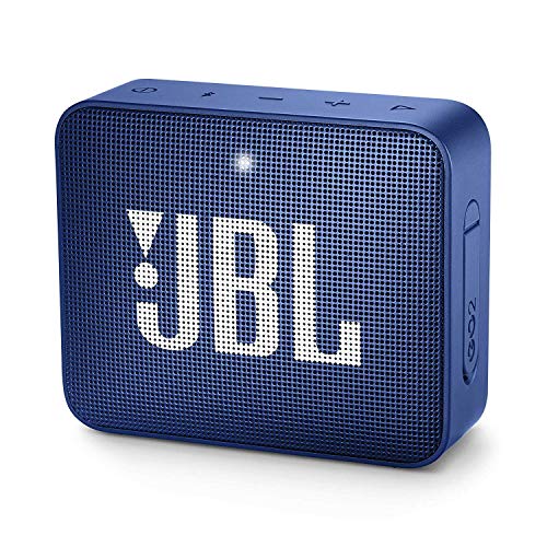 JBL GO 2 - Altavoz inalámbrico portátil con Bluetooth, resistente al agua (IPX7), hasta 5 h de reproducción con sonido de alta fidelidad, azul