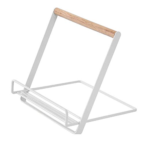 Jcnfa-Estante Soporte De Tableta De iPad De Arte De Hierro Simple De Estilo Japonés, Estante For Recetas Estante For Libros Estante For Lectura De Revistas, Estante Multifuncional,