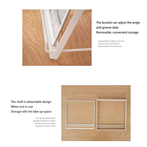 Jcnfa-Estante Soporte De Tableta De iPad De Arte De Hierro Simple De Estilo Japonés, Estante For Recetas Estante For Libros Estante For Lectura De Revistas, Estante Multifuncional,