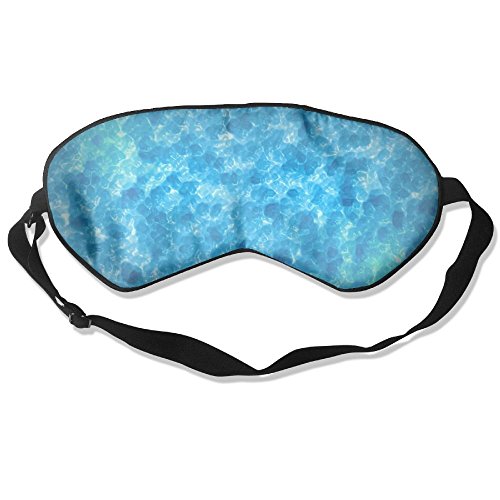 JDYU - Antifaz para dormir 100% seda, antifaz para ojos, abstracto, azul, agua de mar, suave, para ojos, con correa ajustable, para hombres, mujeres y niños, para dormir, viajes, trabajo, siestas, b