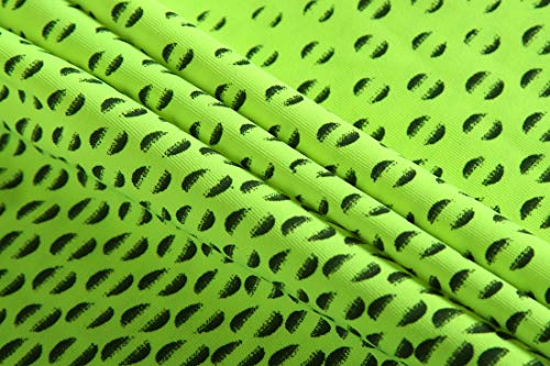 jeansian Hombres Verano Deportes Wicking Transpirable Quick Dry Short Sleeve Polo T-Shirts Tops Running Training tee LSL195 GreenYellow XL