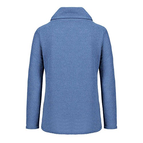 Jerseys De Punto para Mujer Cuello de Tortuga Manga Larga Suelto Prendas de Punto Suéter Irregular Jerséis Collar de la Pila Tops Cálido Otoño Invierno riou