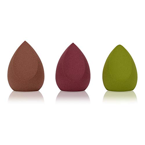 JessLab 3pcs Set de Esponja Maquillaje, 3 Esponjas de Maquillaje Blender Esponja Makeup Sponges, Beauty Sponge Holder Secadora y Blender Sponge Funda Protectora Estuche de Viaje