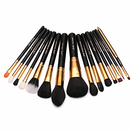 Jessup T093 - Juego de brochas de maquillaje para base de maquillaje, polvos, base de ojos, delineador de ojos, maquillaje de labios