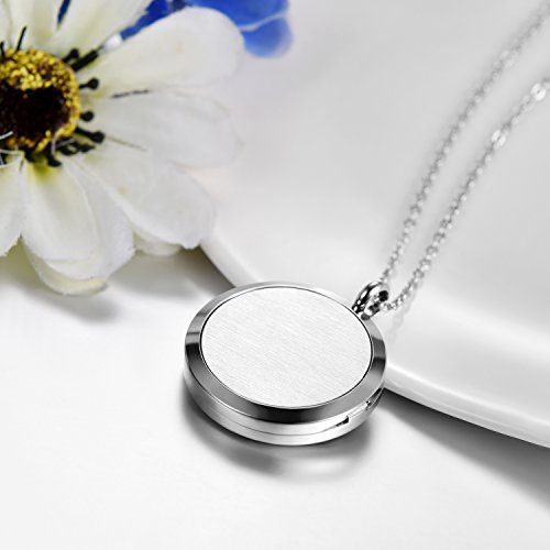 JewelryWe Collar con Colgante de Aromaterapia Difusor de Aceites Esenciales, Hada Bonita Colgante Retro Vintage Collar de Perfume Regalo Original para Su Amor, 6 Fieltros (m)