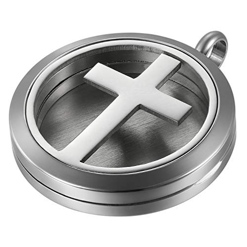 JewelryWe Collar con Colgante de Aromaterapia Difusor de Aceites Esenciales, Hada Bonita Colgante Retro Vintage Collar de Perfume Regalo Original para Su Amor, 6 Fieltros (m)