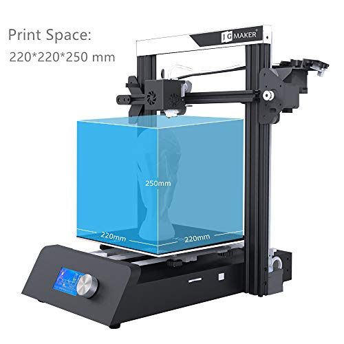 JGAURORA Magic DIY Impresora 3D de Alta Precisión con Satble Base de Metal Sensor de Filamento de Seguridad Fuente de Alimentación Incorporada 220x220x250mm