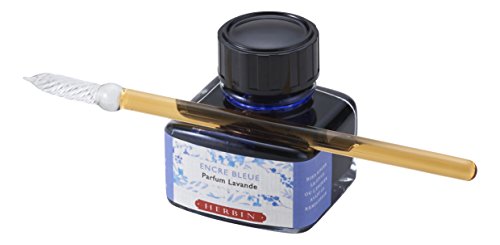 J.Herbin 13710T - Tinta perfumada con aroma de lavanda, 30 ml, color azul
